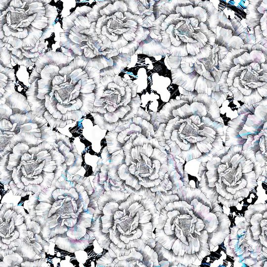 线条画印花华亿平台图片