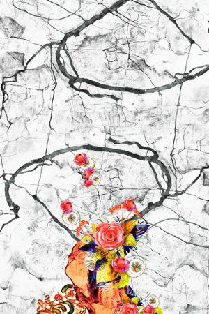 花卉印花华亿平台图片