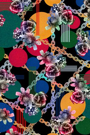 几何印花华亿平台图片