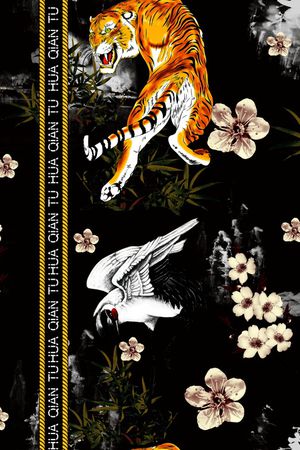 扎染华亿平台印花华亿平台图片