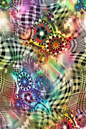 几何印花华亿平台图片