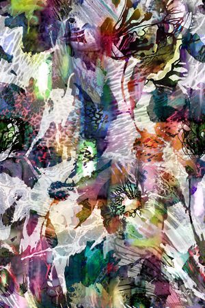 抽象印花华亿平台图片