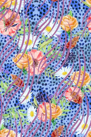 动物纹印花华亿平台图片