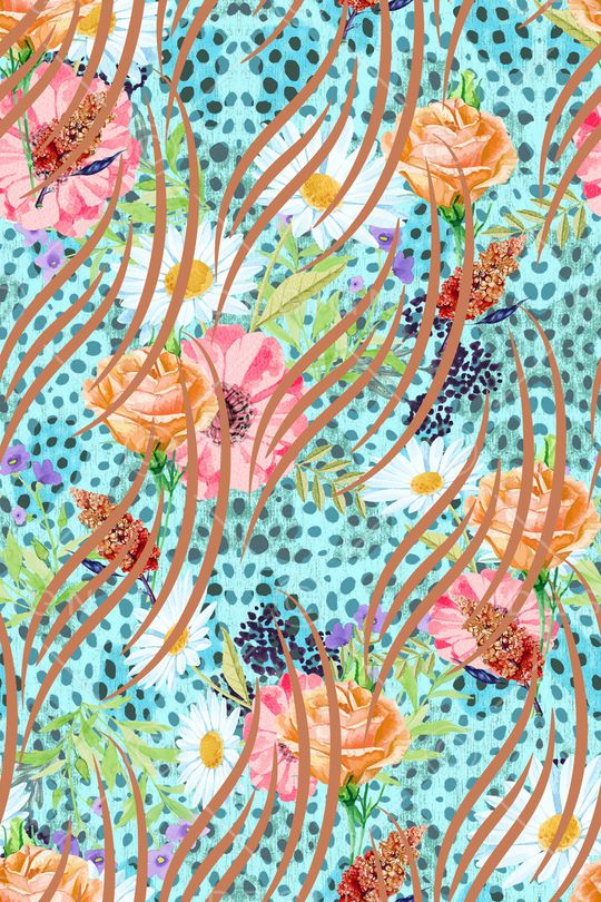 动物纹印花华亿平台图片