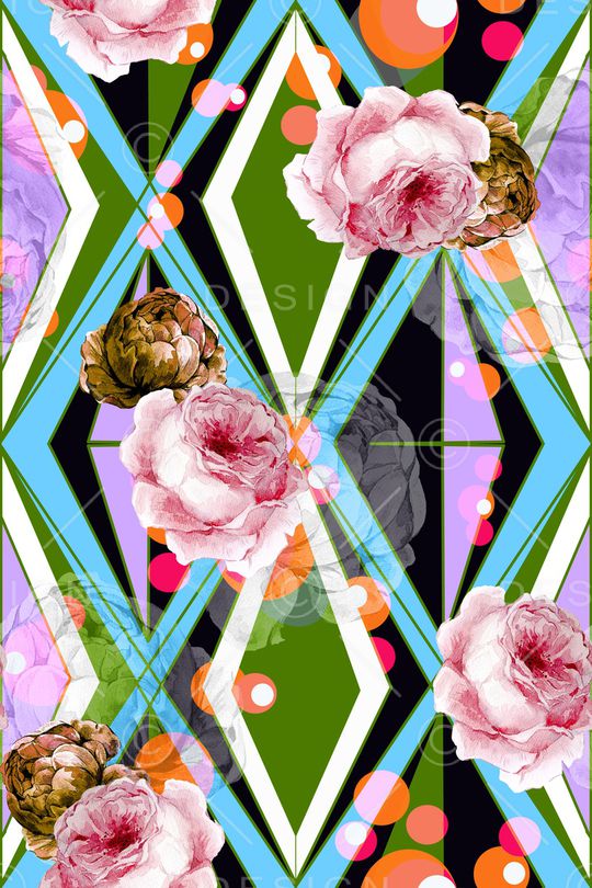 几何印花华亿平台图片