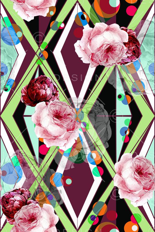 几何印花华亿平台图片