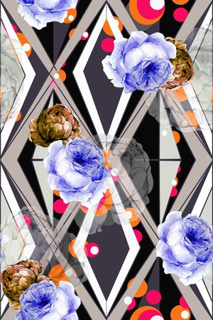 几何印花华亿平台图片