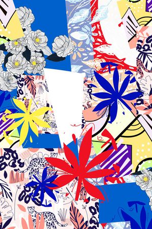 几何印花华亿平台图片