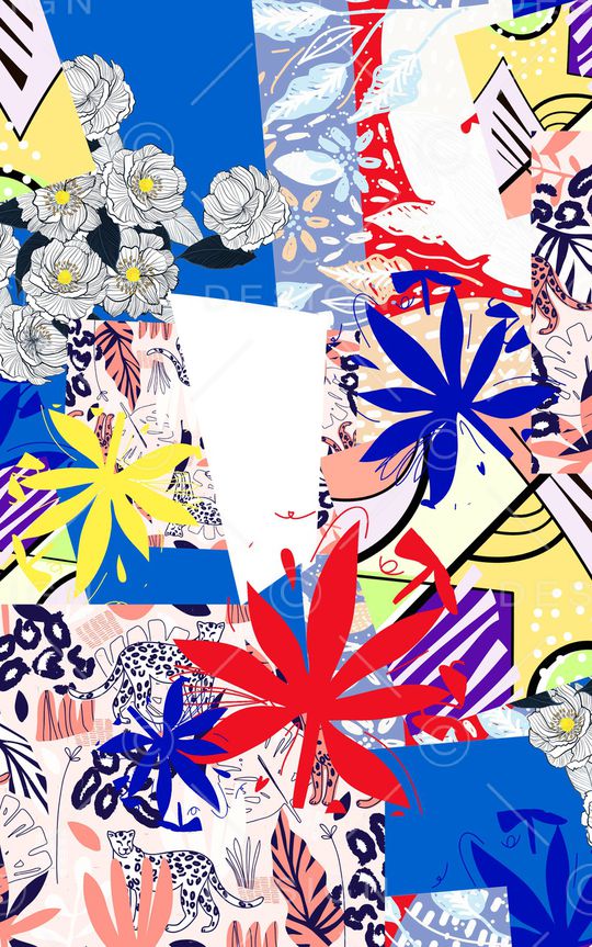 几何印花华亿平台图片