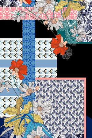 几何印花华亿平台图片