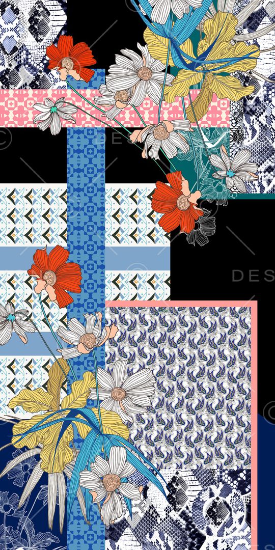 几何印花华亿平台图片