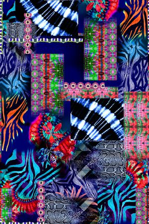 扎染华亿平台印花华亿平台图片