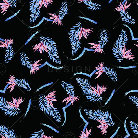 抽象树叶印花华亿平台图片