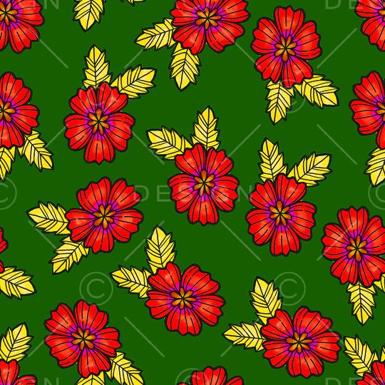 小碎花印花华亿平台图片