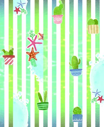 1211167-仙人球  卡通