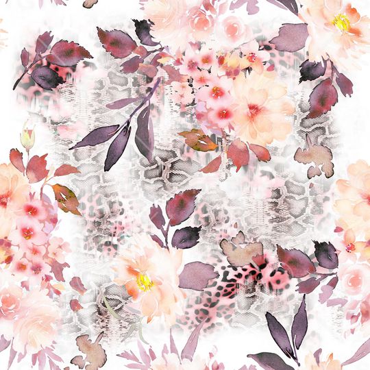 动物纹印花华亿平台图片