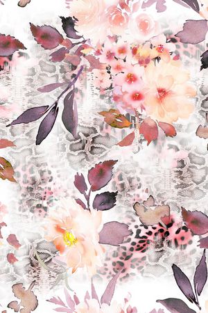 动物纹印花华亿平台图片