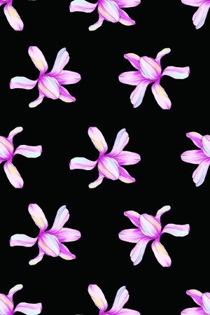 清爽底花卉印花华亿平台图片