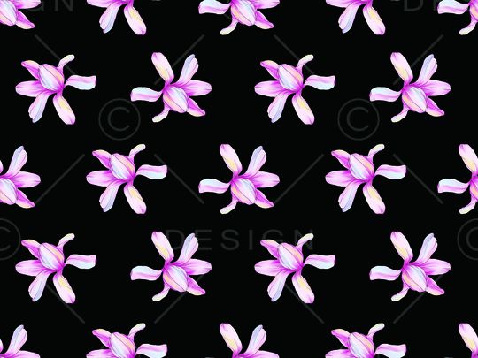 清爽底花卉印花华亿平台图片