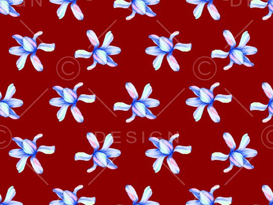 清爽底花卉印花华亿平台图片