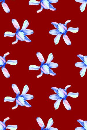 清爽底花卉印花华亿平台图片