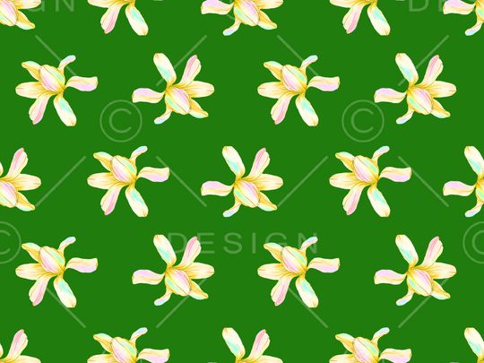 清爽底花卉印花华亿平台图片