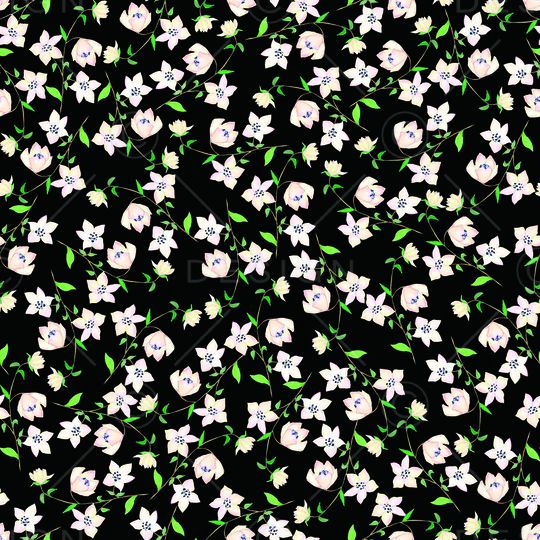 小碎花印花华亿平台图片