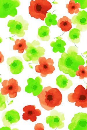 手绘花卉印花华亿平台图片