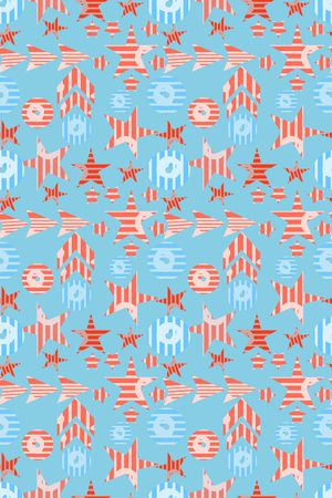 五角星印花华亿平台图片