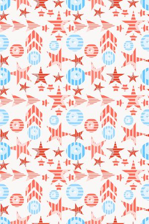 五角星印花华亿平台图片