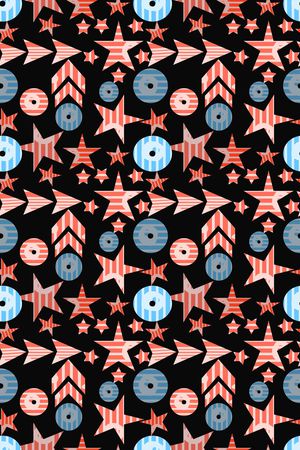 五角星印花华亿平台图片