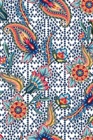 几何印花华亿平台图片