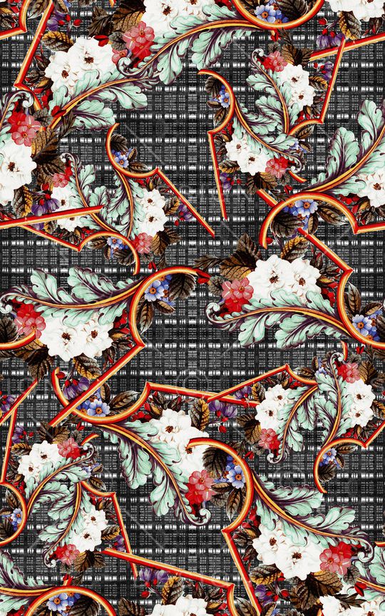 几何印花华亿平台图片