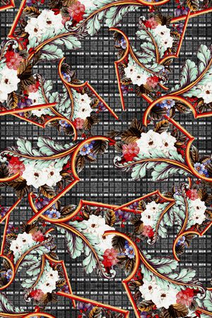 几何印花华亿平台图片