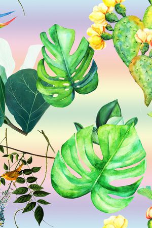 春夏华亿平台印花华亿平台图片