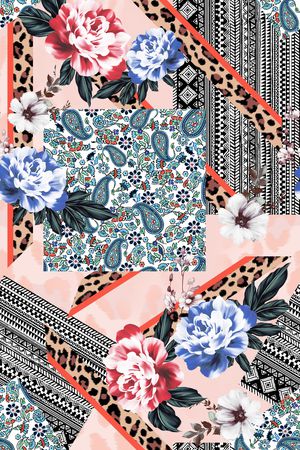 动物纹印花华亿平台图片