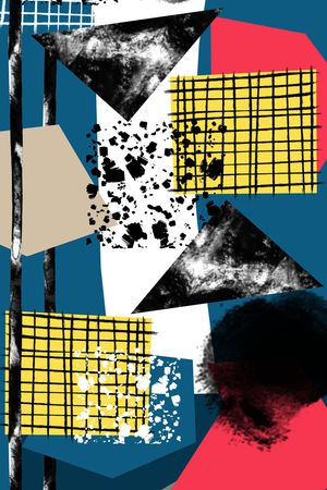 几何印花华亿平台图片