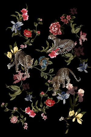 兰花印花华亿平台图片