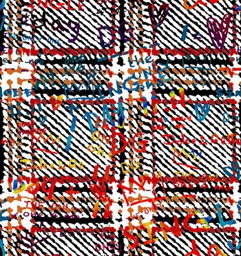 1212211-格子字-白