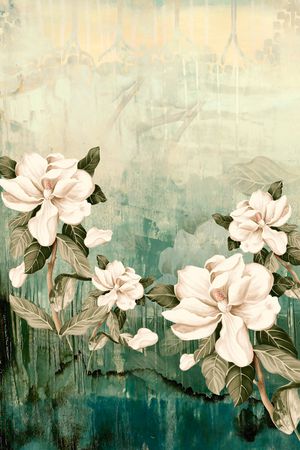 牵牛花印花华亿平台图片