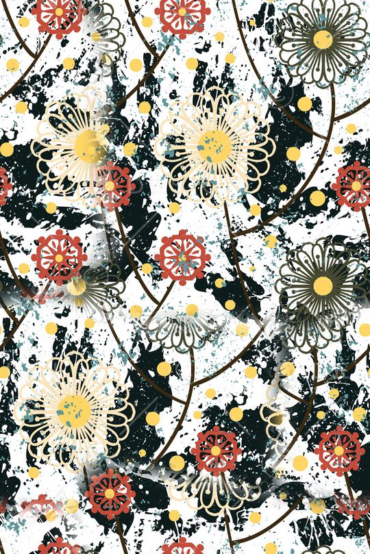 线条画印花华亿平台图片