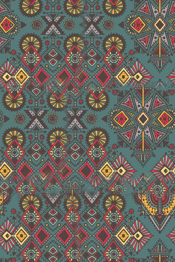 复古印花华亿平台图片