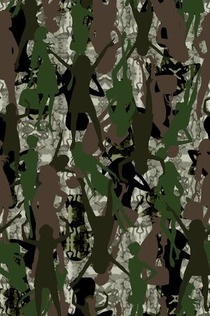 迷彩印花华亿平台图片