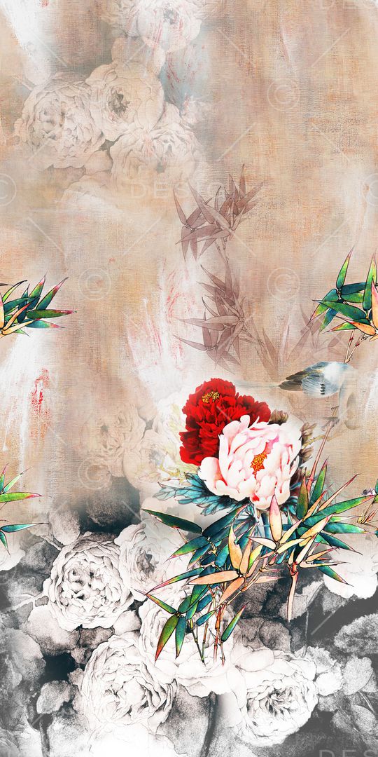 花卉印花华亿平台图片