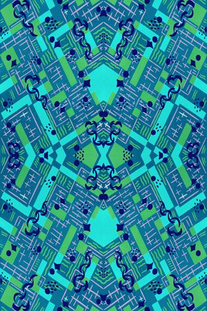 几何印花华亿平台图片