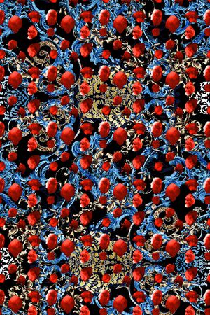 抽象印花华亿平台图片