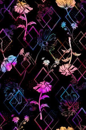 几何印花华亿平台图片