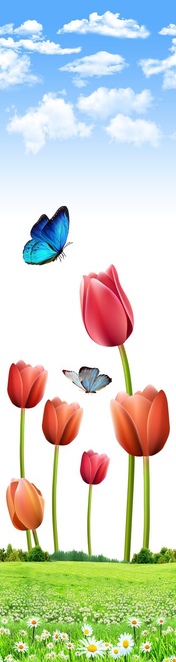 郁金香印花华亿平台图片