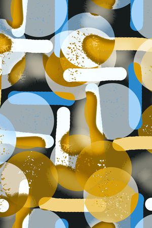 几何印花华亿平台图片