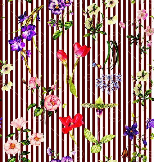 郁金香印花华亿平台图片